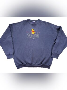 Vintage Disney Winnie The Pooh Sweatshirt Men's XL Blue 100 Acre Collection